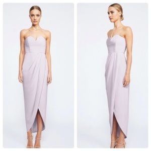 SHONA JOY U Wire Bustier Dress in lilac size 4